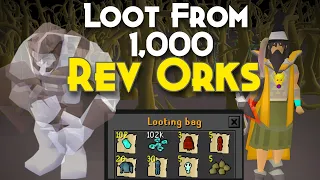 Loot From 1 000 Rev Orks and How To Escape Pker s OSRS