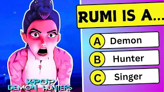 KPop Demon Hunters Movie Trivia Quiz Challenge Huntrix Saja Boys Rumi Jinu Baby Saja Zoey