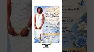 Helen S C Dowers Thomas Funeral Announcement