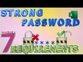 Excel VBA - Create a Strong Password With 7 Different Requirements Full Tutorial