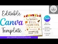 Fall Festival Editable Canva Flyer