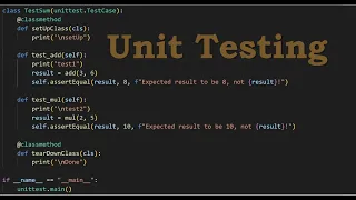 Unit Testing in Python