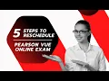 How to Reschedule Pearson VUE test in 2026