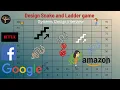 Design Snake and Ladder Game Low Level Design OOP