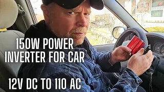 150W Car Power Inverter 12V DC to 110V AC Converter