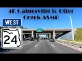 4K Florida SR 24 West Gainesville to Otter Creek ASMR