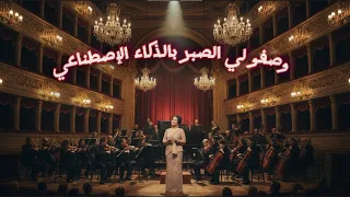 وصفوا لي الصبر   أم كلثوم   أداء أوركسترالي مهيب بالذكاء الاصطناعي                       أم كلثوم دندنها