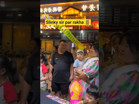 play slinky in public~New Viral Gadgets, Smart Appliances, Kitchen Utensils/ Home Inventions #shorts