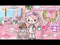 I Built a FREE Pink House for a Family of 7 Second Floor Toca Boca World