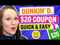FREE Dunkin Donuts Coupon Promo Code 2022 Get MAX Discounts Quickly 100 Works