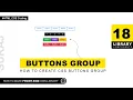 Library-18 Create Button Group Buttons CSS Front-End Library Using HTML CSS And JS uiuxpro