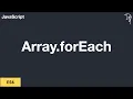 ES6 Array forEach Method