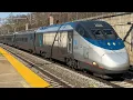 Super fast ride Providence to Boston on Acela Express train 25
