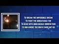 Josh Groban - The Impossible Dream (Lyrics)