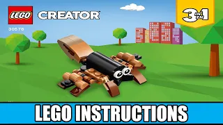 LEGO Instructions - German Shepherd Alternative Build - Spider - 30578 (LEGO CREATOR)