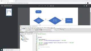 Coding structure in C from a short flowchart - ENGR 2304