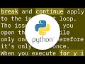 how to break out of only one nested loop