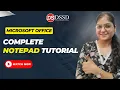 Complete Notepad Tutorial Master the Basics and Hidden Feature Part-2