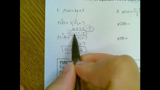 U3L2 Function Notation Notes 1