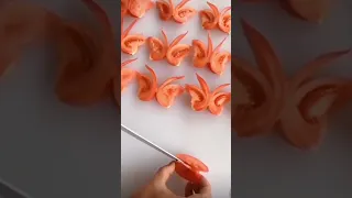 طريقة تقطيع الطماطم او البندورة على شكل فراشة طماطم بندورة فكرة 