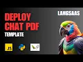 Launch Chat PDF Website using a Template Python JS