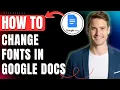 How to Change Fonts Google Docs Easily 2026