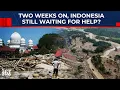 Lagu Twee weken na de overstromingen veroorzaakt door de cycloon zitten duizenden mensen in Sumatra, I...