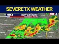 Tuesday weather briefing as thunderstorms hit North Texas