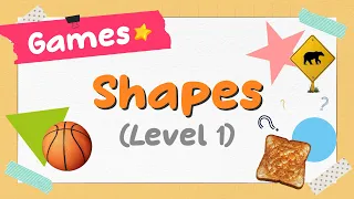 SHAPE QUIZ Can you guess the shape Kindergarten Preschool Vocabulary Game