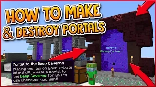 HYPIXEL SKYBLOCK HOW TO MAKE DESTROY PORTALS