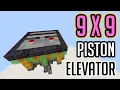 Minecraft 9x9 Elevator Made EASY