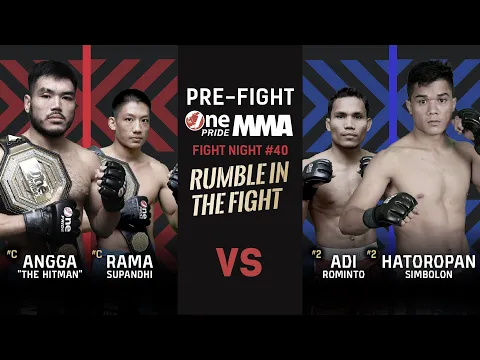 Rumble in The Fight! ? Analisa Max Metino & Walter Alexander #FN40 | Pre-Fight One Pride MMA FN #40