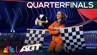 Olivia Befus And Her Dogs Light Up The Stage To “Runaway Baby” | Quarterfinals | AGT 2026