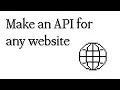 Interact with any website without a browser - Parse