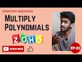 Zoho Interview Question Multiply Poly Daily Dose-22 Tamil code io