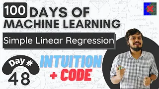 Simple Linear Regression Code Intuition Simplest Explanation in Hindi