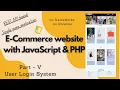 REST style E-Commerce Website with JavaScript PHP no frameworks or libraries part V