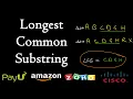 Longest common substring Dynamic programming