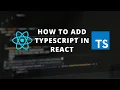 Typescript in React - How to Add