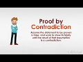 Proof by Contradiction Definition Steps Examples