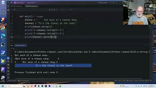 Python String Methods Explained strip lstrip rstrip ljust rjust center