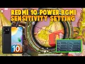 REDMI 10 POWER BGMI SENSITIVITY SETTING || REDMI 10 POWER PUBG SENSITIVITY SETTING || SENSITIVITY