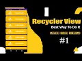 Android RecyclerView Tutorial - Working Example