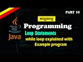 Java While Loop Program Loop Statements Explained in Kannada