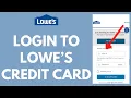 Lowes Credit Card Login Tutorial - How to Sign in to Your Lowes CC Account 2023