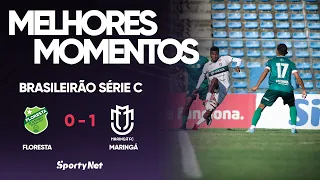 O DOGÃO COMEÇA A FASE FINAL COM O PÉ DIREITO! Floresta 0x1 Maringá - Melhores Momentos - Série C