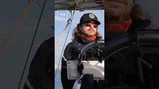 1ère navigation de nuit pour Cyril et Caro, ça c’est fait !✅ ⛵️