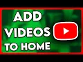 How to Add s to Home on YouTube 2025