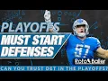 Fantasy Football Playoffs Defenses Start Em Sit Em