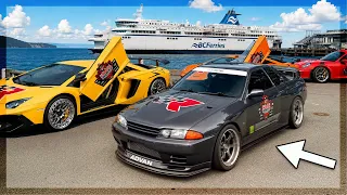 Taking my old Nissan Skyline GT-R on a High End Supercar Rally